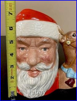 Royal Doulton Santa Claus Reindeer Handle Large 1982 Limited Toby Jug D-6675