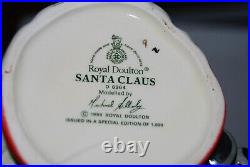 Royal Doulton Santa Claus with bells small character jug Limited Edition of 1000