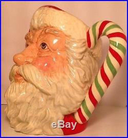 Royal Doulton Santa Clause With Candy Cane Handle D6840 Large Character Jug