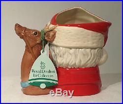 Royal Doulton Santa Toby Jug D6675 Mug Character Reindeer