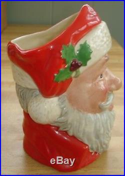 Royal Doulton Santa Toby Mug Jug D-6675 Reindeer Handle - 7 1/4 Large