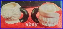 Royal Doulton Santa and Mrs Claus Mini Toby Jugs Limited Edition Wreath Handle