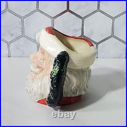 Royal Doulton Santa and Mrs Claus Mini Toby Jugs Limited Edition Wreath Handle