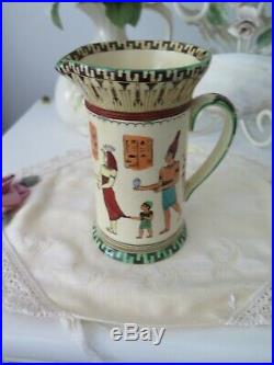 Royal Doulton Series Ware Tall Jug Pitcher Egyptian A -Pottery D3419 OLD