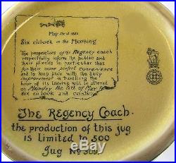 Royal Doulton Seriesware Ltd Edition'regency Coach' Jug 10.75 1931