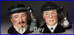 Royal Doulton Sherlock Holmes Tinies Character Jugs Ltd Edition of 2500 with Stand