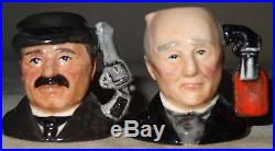Royal Doulton Sherlock Holmes Tinies Character Jugs Ltd Edition of 2500 with Stand