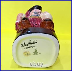 Royal Doulton Sir John Falstaff Toby Jug Full Size 8.5 Signed Dated 1979 Shakes