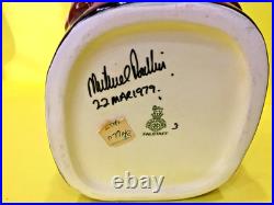 Royal Doulton Sir John Falstaff Toby Jug Full Size 8.5 Signed Dated 1979 Shakes