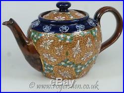 Royal Doulton Slaters Pattern Tea Set Tea Pot, Sugar Bowl & Milk Jug c1900