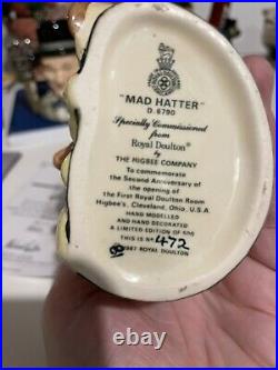 Royal Doulton Small Mad Hatter Higbee Character Jug