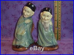 Royal Doulton Spook & Bearded Spook Pair C. J Noke Limited Edition Character Jugs