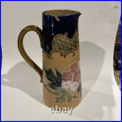 Royal Doulton Stoneware Jug 8 1/2 Tall Signed