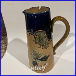 Royal Doulton Stoneware Jug 8 1/2 Tall Signed