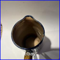 Royal Doulton Stoneware Jug 8 1/2 Tall Signed