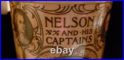 Royal Doulton Stoneware Jug NELSON AND HIS CAPTAINS (Blue) Incredibly RARE