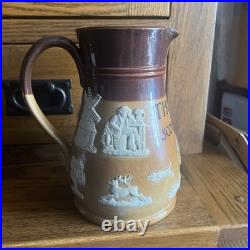 Royal Doulton Stoneware Thorne's Scotch Whisky Jug. Very Rare 8 1/4 inches high