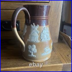 Royal Doulton Stoneware Thorne's Scotch Whisky Jug. Very Rare 8 1/4 inches high