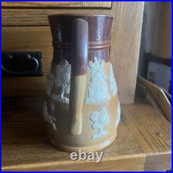 Royal Doulton Stoneware Thorne's Scotch Whisky Jug. Very Rare 8 1/4 inches high