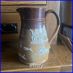 Royal Doulton Stoneware Thorne's Scotch Whisky Jug. Very Rare 8 1/4 inches high