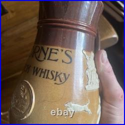 Royal Doulton Stoneware Thorne's Scotch Whisky Jug. Very Rare 8 1/4 inches high