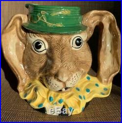 Royal Doulton THE MARCH HARE D6776 Character Large Jug/Toby FREE SHIPPING