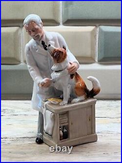 Royal Doulton Thanks Doc! HN2731 Veterinarian and Collie Figurine England