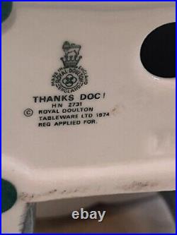 Royal Doulton Thanks Doc! HN2731 Veterinarian and Collie Figurine England