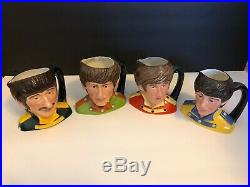 Royal Doulton The Beatles Toby Character Jugs Set of Four