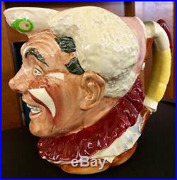 Royal Doulton The CLOWN /White Hair Character Jug D6322 Inspired S. Kings IT