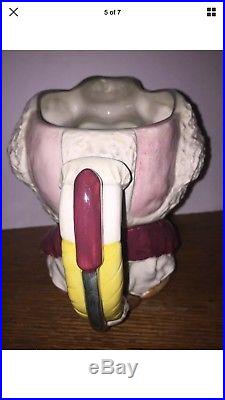 Royal Doulton The Clown Character Toby Jug D6322 with White Hair MINT