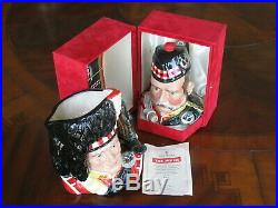 Royal Doulton The Piper D6918 & William Grant Character Jugs Mint Condition
