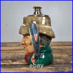 Royal Doulton The Poacher Character Jug Table Lighter Ronson Insert 1954 England