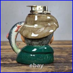 Royal Doulton The Poacher Character Jug Table Lighter Ronson Insert 1954 England