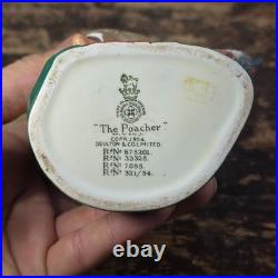 Royal Doulton The Poacher Character Jug Table Lighter Ronson Insert 1954 England