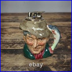 Royal Doulton The Poacher Character Jug Table Lighter Ronson Insert 1954 England