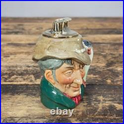 Royal Doulton The Poacher Character Jug Table Lighter Ronson Insert 1954 England