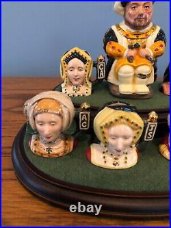 Royal Doulton The Six Wives of King Henry VIII Tiny Character Jugs Signed