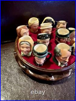 Royal Doulton Tiny Character Jug Set, Charles Dickens 12 pieces