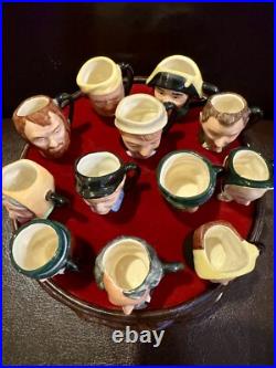 Royal Doulton Tiny Character Jug Set, Charles Dickens 12 pieces