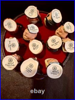 Royal Doulton Tiny Character Jug Set, Charles Dickens 12 pieces