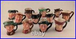 Royal Doulton Tiny Toby 1940 to 1960'Original' Charles Dickens Set 12 Jugs
