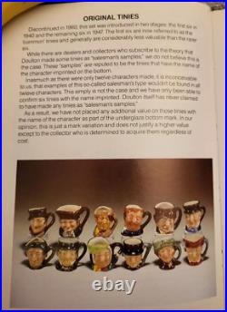 Royal Doulton Tiny Toby 1940 to 1960'Original' Charles Dickens Set 12 Jugs