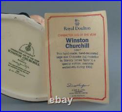 Royal Doulton Toby Character Jug Winston Churchill D6907 Special Edition 1992