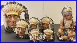 Royal Doulton Toby Jug 1966 North American Indian set/ The Chief statute