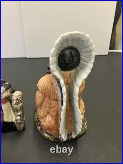 Royal Doulton Toby Jug 1966 North American Indian set/ The Chief statute