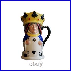 Royal Doulton Toby Jug Dble Sided KING/QUEEN OF CLUBS D6999 L/E 253/2500