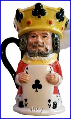 Royal Doulton Toby Jug Dble Sided KING/QUEEN OF CLUBS D6999 L/E 253/2500