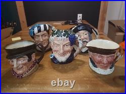 Royal Doulton Toby Jug Large, Falconer, Sancho Panca, Bacchus