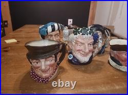 Royal Doulton Toby Jug Large, Falconer, Sancho Panca, Bacchus